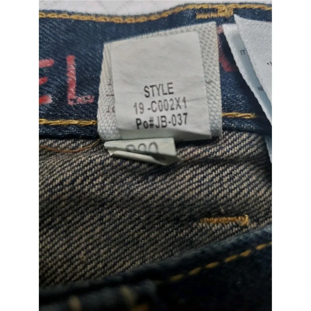 True Nation Jeans Mens 42x32 Blue Relaxed Fit Straight Leg Denim Big & Tall